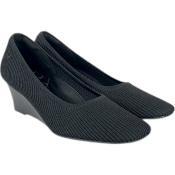 NEW Vivaia Square-Toe Margot Wedge Pro Size 9 Size 40 Black - Picture 1 of 15